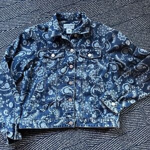 Pendleton Paisley Jean Jacket Size S